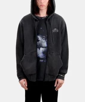 The Kooples Hoodie With Racing Skull Serigraphy