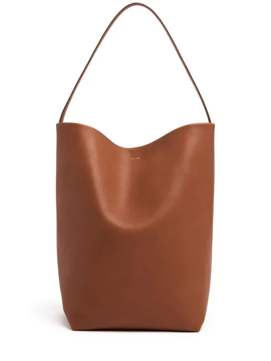 The Row   Large Park saddle leather tote bag 