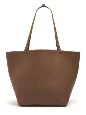 The Row   Park Three grain leather tote bag 