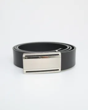 Tomaz AB136 Men's Automatic Leather Belt (Black)