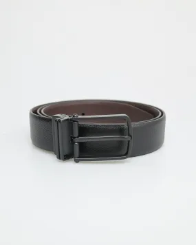 Tomaz AB138 Men's Reversible Leather Belt (Black/Brown)