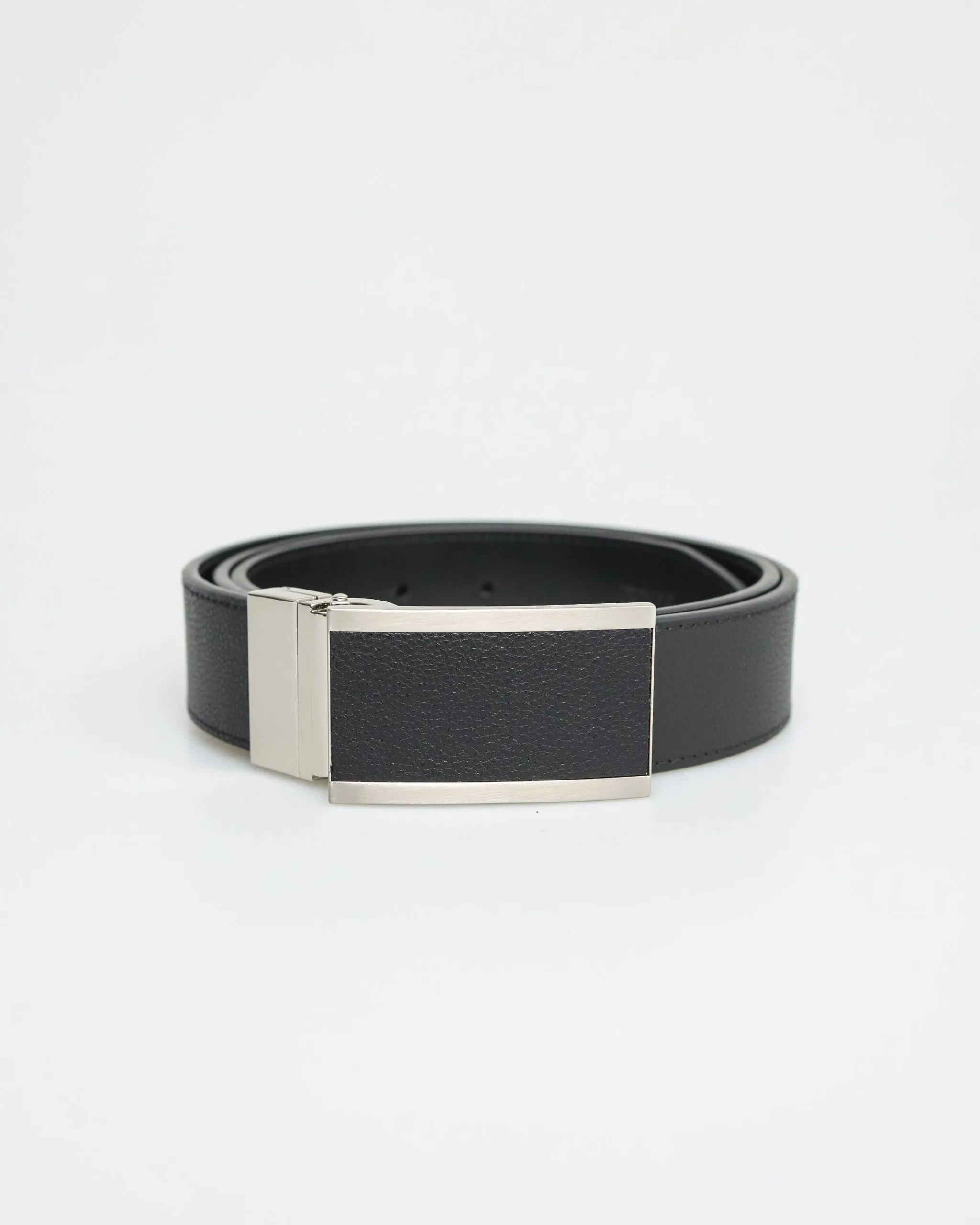 Tomaz AB139 Men's Automatic Leather Belt (Black)