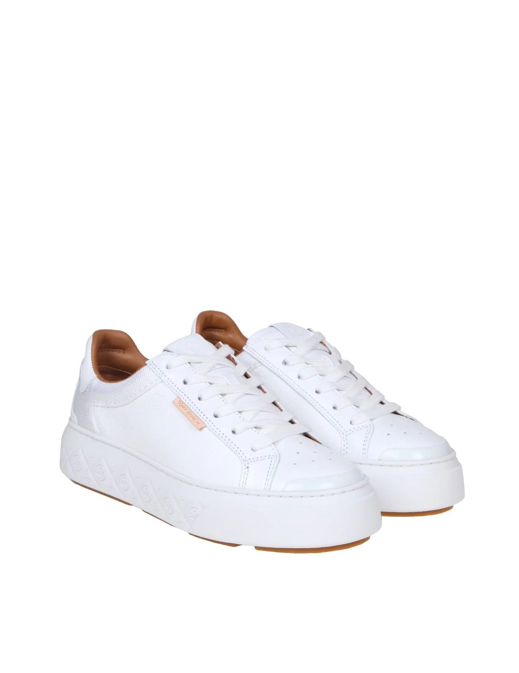 TORY BURCH SNEAKER LADYBUG IN WHITE LEATHER