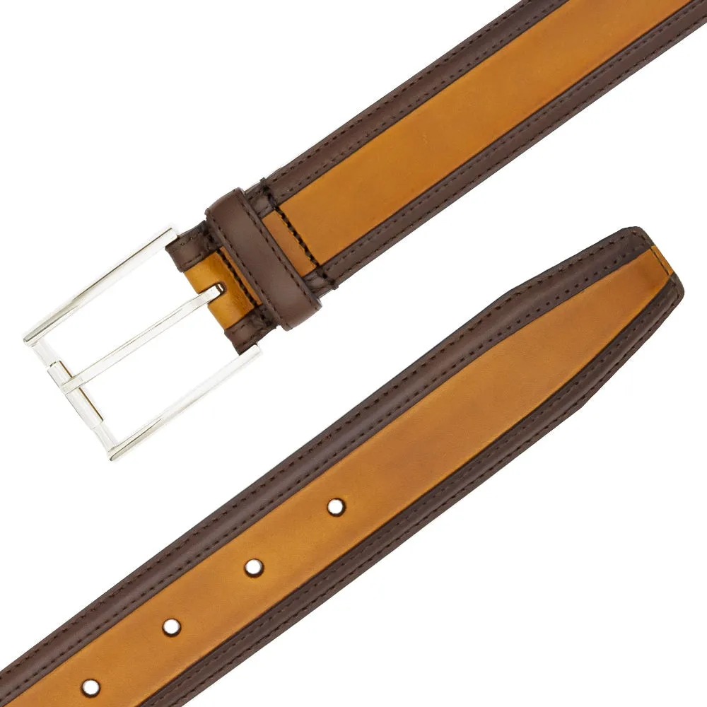 Two-Tone Calfskin Belt