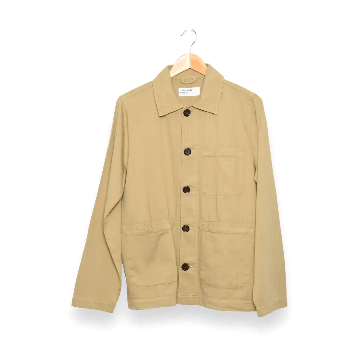 Universal Works Field Jacket herringbone cotton sand P28007