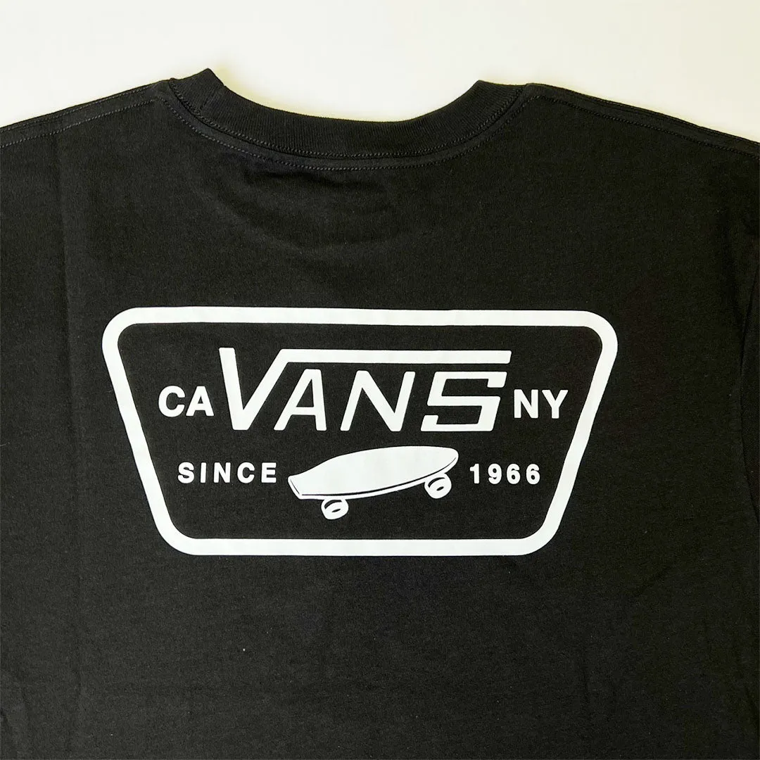 VANS Full Patch Logo Chest Print in T-shirt Black