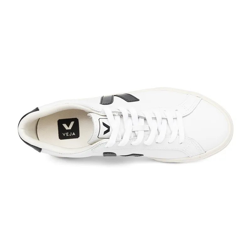 Veja Esplar Leather Black Logo Sneaker