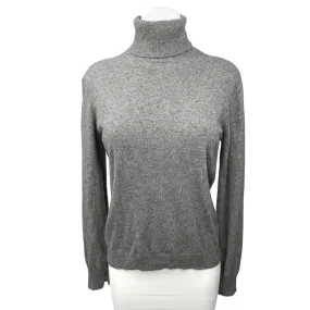 Vince Women's Gray Knit Turtleneck Long Sleeve Pullover Sweater Top Size S