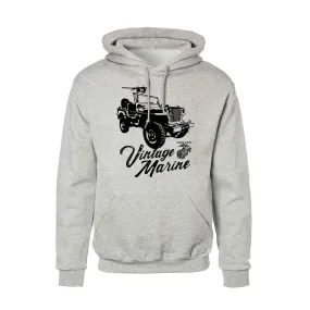 Vintage Marine Jeep Hoodie