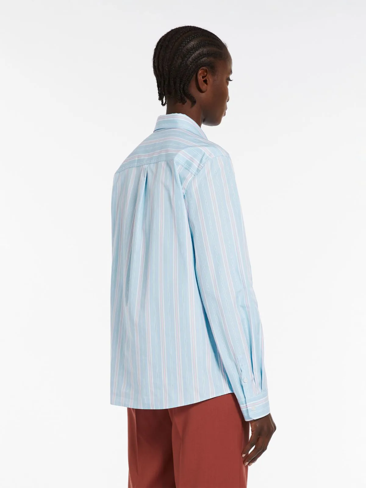 Weekend Max Mara Bahamas Stripe Shirt in Sky Blue