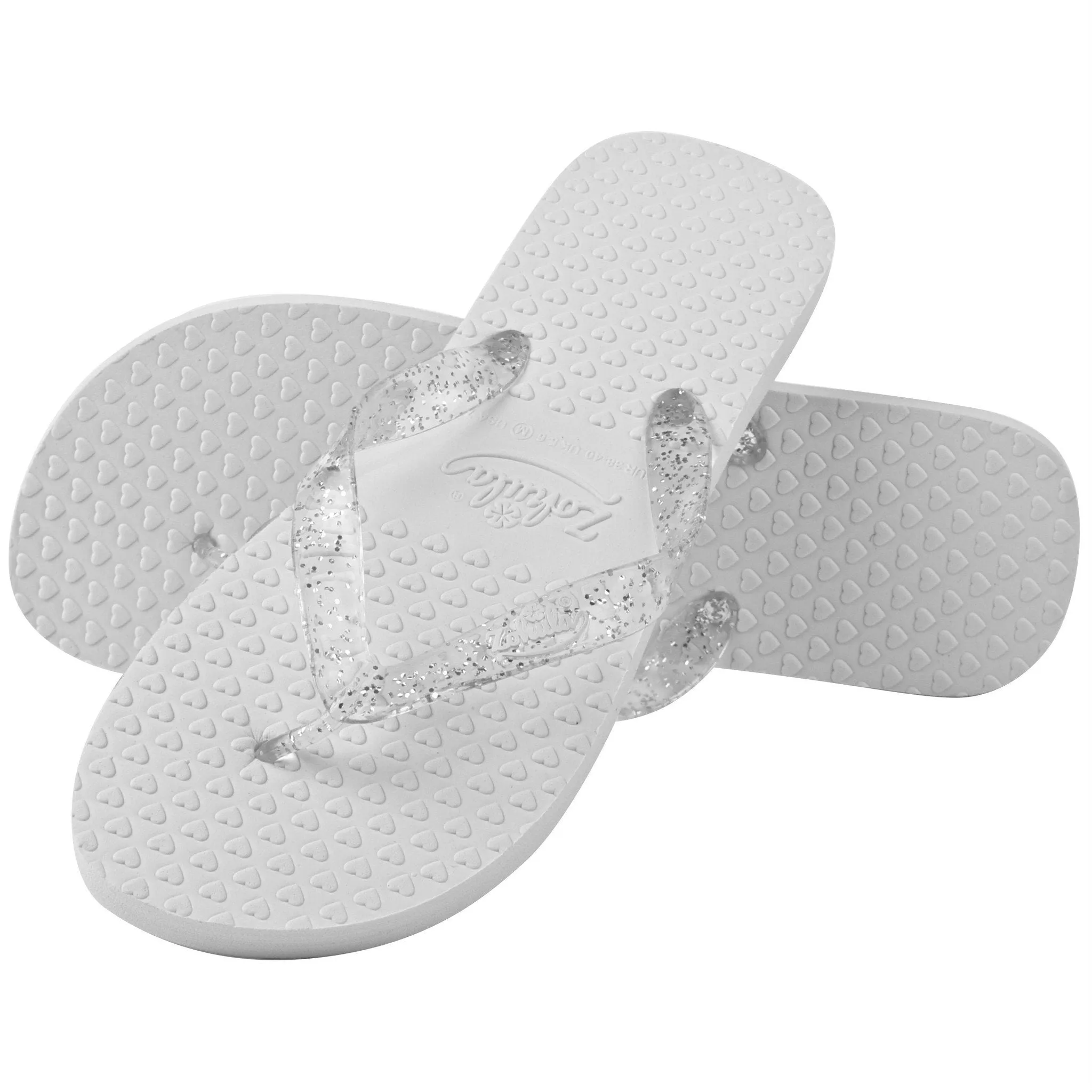 White Wedding Flip Flops