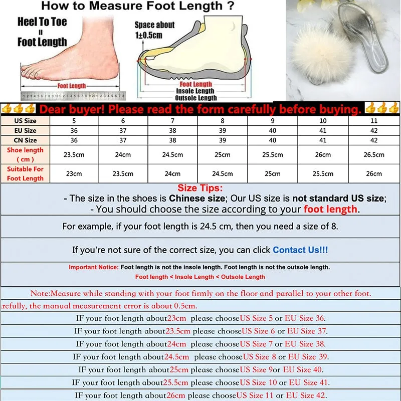 Women's Summer Real Fur Fluffy Slides Flat Flip Flop House Slippers